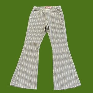 ON HOLD Y2K Vanilla Star Striped Corduroy Bellbottom Flare Pants Jr Size 7